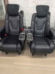 GENUINE OEM MERCEDES-BENZ LUXURY SEATS SET for MERCEDES BENZ V-CLASS EQV W447 

Material: Lugano Leather

Functions: Ventilation, heating, adjustments, Type-C charging, cup holders.

Part Number: A44894032009E43 A44894033009E43

For Extra Cost: Folding Tabel, Zero-Gravity mechanism.

NOTE: Professional installation is required.

CONTACT US FOR PRICING