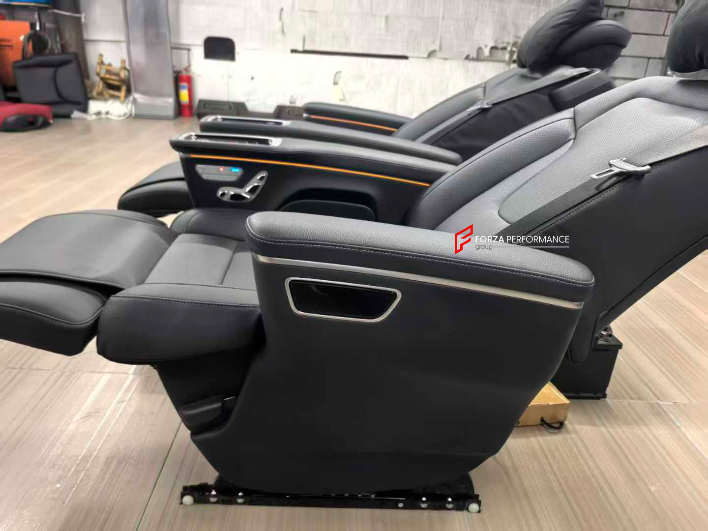 GENUINE OEM MERCEDES-BENZ LUXURY SEATS SET for MERCEDES BENZ V-CLASS EQV W447 

Material: Lugano Leather

Functions: Ventilation, heating, adjustments, Type-C charging, cup holders.

Part Number: A44894032009E43 A44894033009E43

For Extra Cost: Folding Tabel, Zero-Gravity mechanism.

NOTE: Professional installation is required.

CONTACT US FOR PRICING