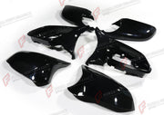 GLOSSY BLACK SIDE MIRROR COVERS M3 F80 STYLE 6 PCS SET for BMW 4 SERIES F32 F33 F36 2014 - 2020
Set includes:

Side Mirror Covers (6 pcs/set)
Material: ABS

NOTE: Professional installation is required.