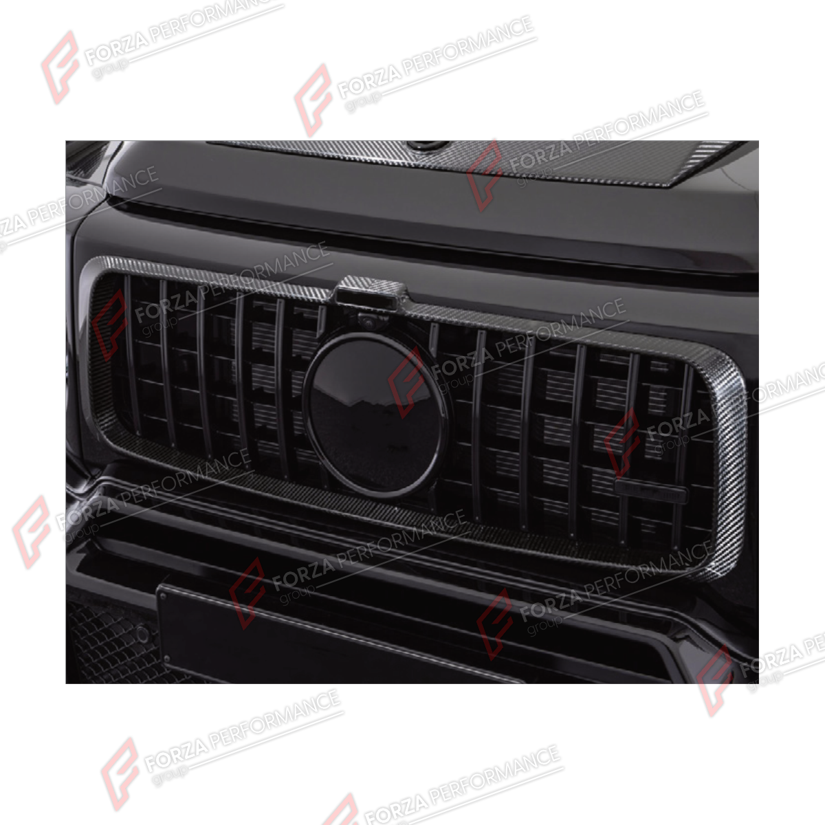 GRILLE FRAME for MERCEDES-BENZ G-CLASS W464 G63 2019 - 2024

Set includes:
Grille Frame

Material: Plastic

NOTE: Professional installation is required.