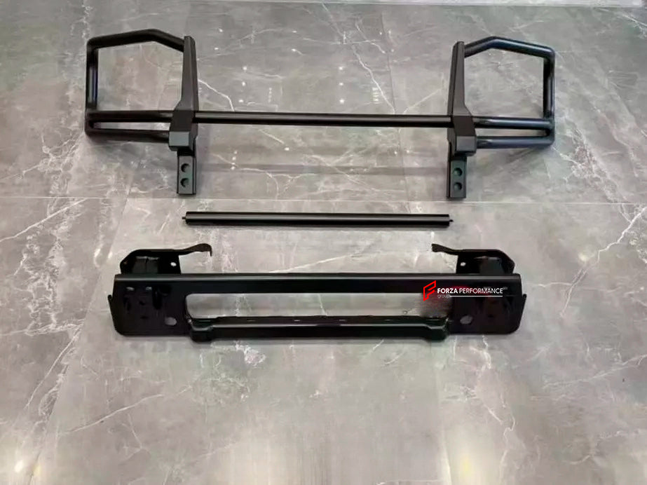 Aftermarket black painted grille guard brush/bull bar assembly for Mercedes-Benz W463A W464 G500 G550 2018+ (Only we have this quality on the market)
Bumper bracket is included
Best quality on the market
Material: Stainless steel
Finish: Gloss black painted
Note: Fits only G500 /G550 2018+
Installation note: Professional installation/modification is required. Need to trim/cut OEM front bumper on the top
Payment ►
Visa
Mastercard
PayPal with a credit card (add 4.4% at checkout)
Payoneer
Cryptocurrency