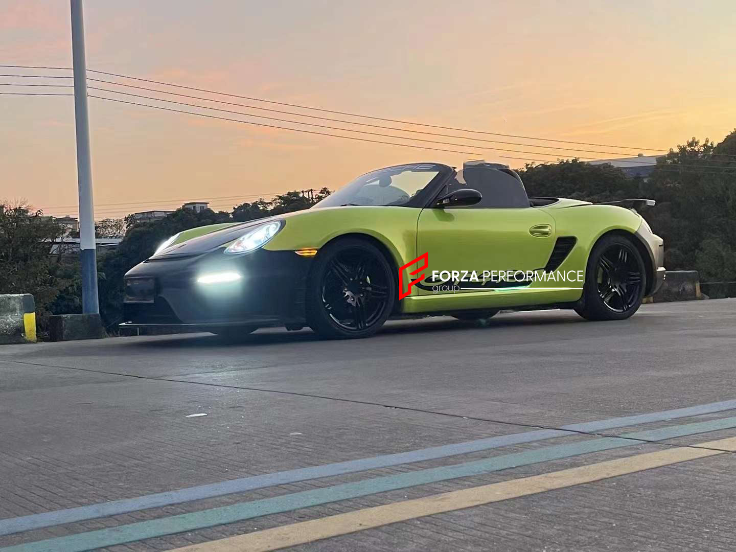 GT4 BODY KIT for PORSCHE 987 BOXSTER CAYMAN  Set includes:  Front Bumper Rear Bumper Rear Diffuser Rear Spoiler