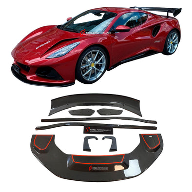 GT4 CARBON BODY KIT for LOTUS EMIRA Set includes:  Front Lip Rear Diffuser Side Skirts Rear Spoiler