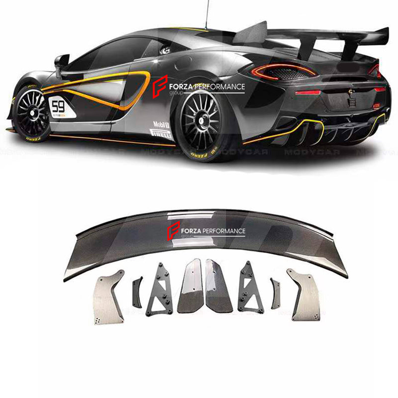 CARBON REAR WING SPOILER for MCLAREN 540C 570GT 570S to GT4