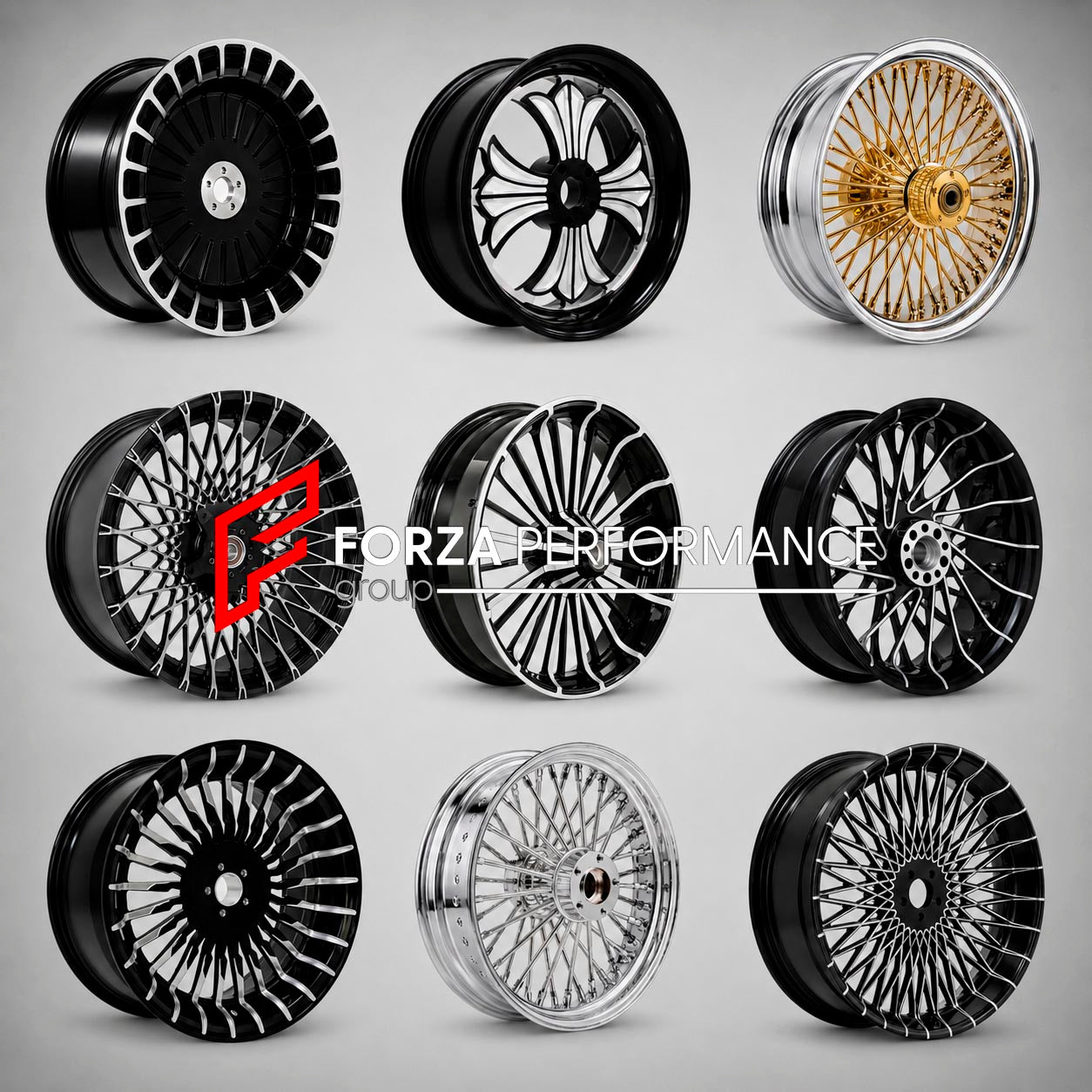 HARLEY-DAVIDSON 17インチ スポークホイール、タイヤセット CUSTOM FORGED MOTORCYCLE WHEELS RIMS for HARLEY DAVIDSON XL1200S