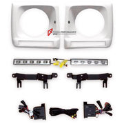 HEADLIGHT COVERS for MERCEDES-BENZ G-CLASS W463 2008 - 2018

Set includes:
Headlight Covers

Material: Plastic

NOTE: Professional installation is required.