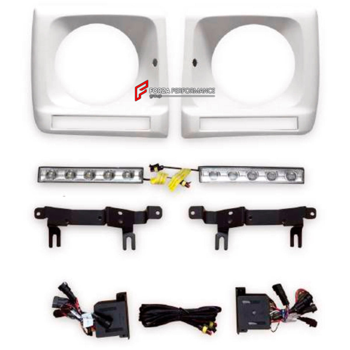 HEADLIGHT COVERS for MERCEDES-BENZ G-CLASS W463 2008 - 2018

Set includes:
Headlight Covers

Material: Plastic

NOTE: Professional installation is required.