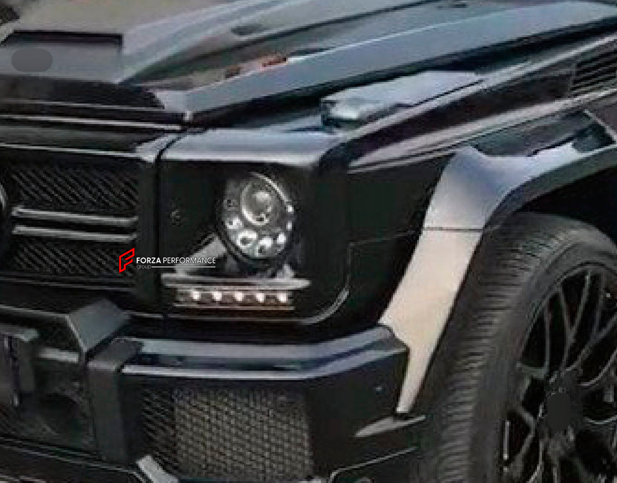 HEADLIGHT COVERS for MERCEDES-BENZ G-CLASS W463 2008 - 2018

Set includes:
Headlight Covers

Material: Plastic

NOTE: Professional installation is required.
