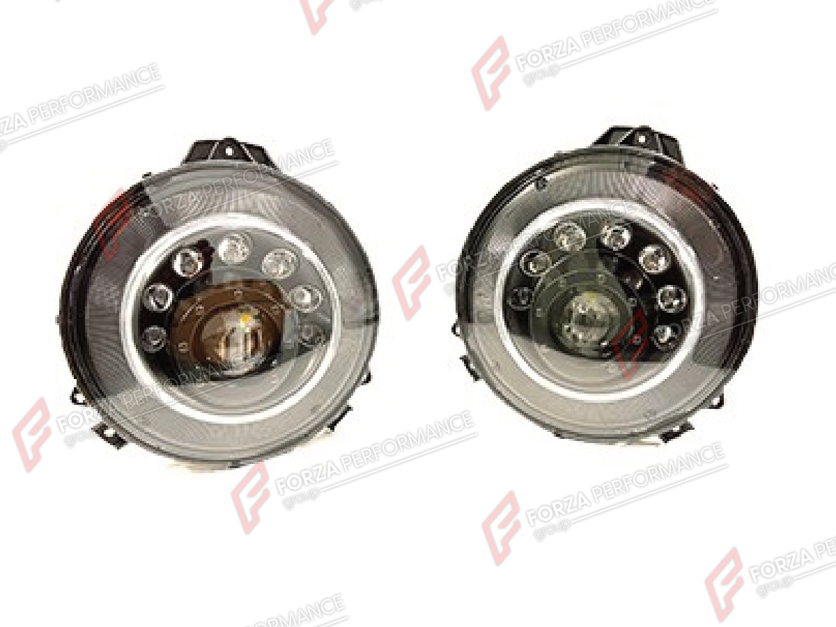 HEADLIGHTS for MERCEDES-BENZ G-CLASS W463 2008 - 2018 FORZA PERFORMANCE custom fit OEM Style

Set includes:
Headlights

Material: Plastic

NOTE: Professional installation is required.