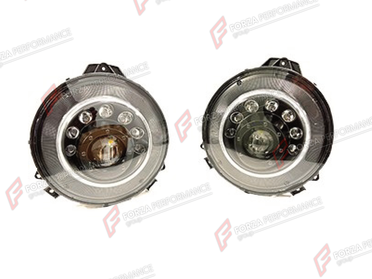 HEADLIGHTS for MERCEDES-BENZ G-CLASS W463 2008 - 2018

Set includes:
Headlights

Material: Plastic

NOTE: Professional installation is required.