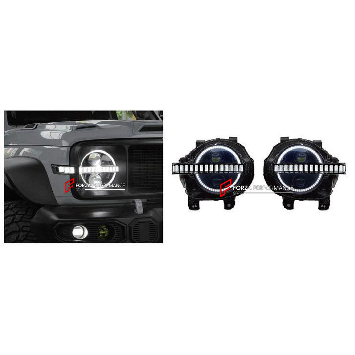 HEADLIGHTS for TANK 300 2020+ FORZA PERFORMANCE custom fit Laser Adaptive Style

Set includes:
Laser Adaptive Headlights

Material: Plastic

NOTE: Professional installation is required.