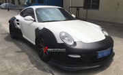 WIDE BODY KIT for PORSCHE 911 997.2 2008 - 2013

Set includes:

Front Lip
Front Bumper

Fender Flares
Side skirts
Rear Spoiler
Rear Bumper

Material: Fiberglass

NOTE: Professional installation is required
