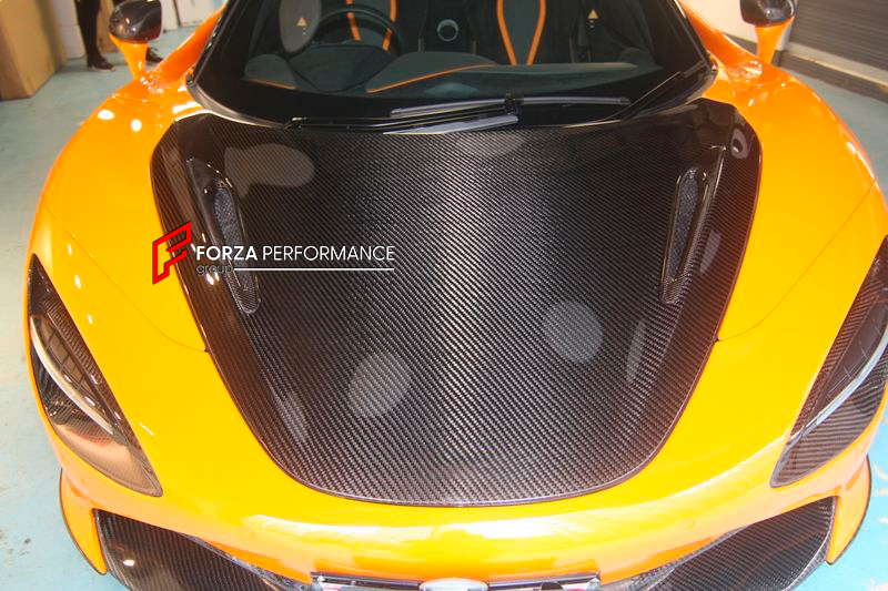 CARBON HOOD BONNET for MCLAREN 720S COUPE 2017 - 2023

Set includes:

Hood Bonnet

Material: Carbon

Note: Professional installation is required