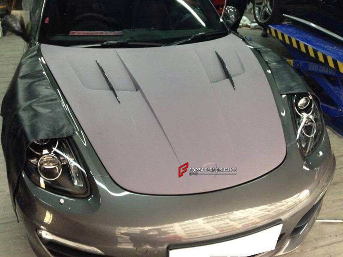 HOOD BONNET for Porsche 911 991 Boxster 981 Cayman 981 Carrera MSI010
Set includes:

Hood Bonnet
NOTE: Professional installation is required.