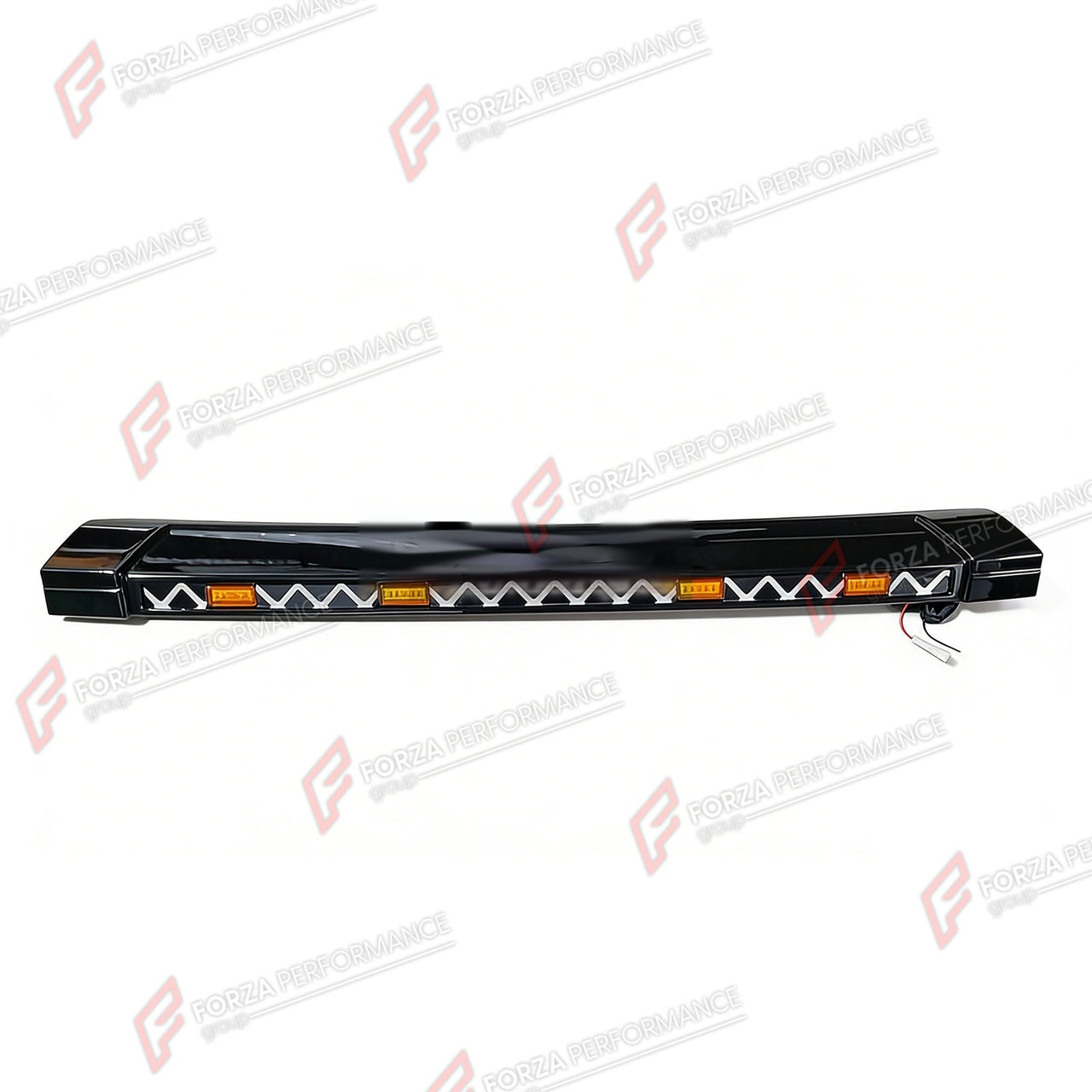 HOOD PROTECTOR BUG DEFLECTOR WITH LED for TOYOTA LAND CRUISER 250 PRADO LC250 J250 2024+ Forza Performance custom fit buy black LED bonnet guard bonnet protector style