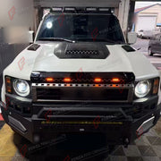 HOOD PROTECTOR BUG DEFLECTOR WITH LED for TOYOTA LAND CRUISER 250 PRADO LC250 J250 2024+ Forza Performance custom fit buy black LED bonnet guard bonnet protector style