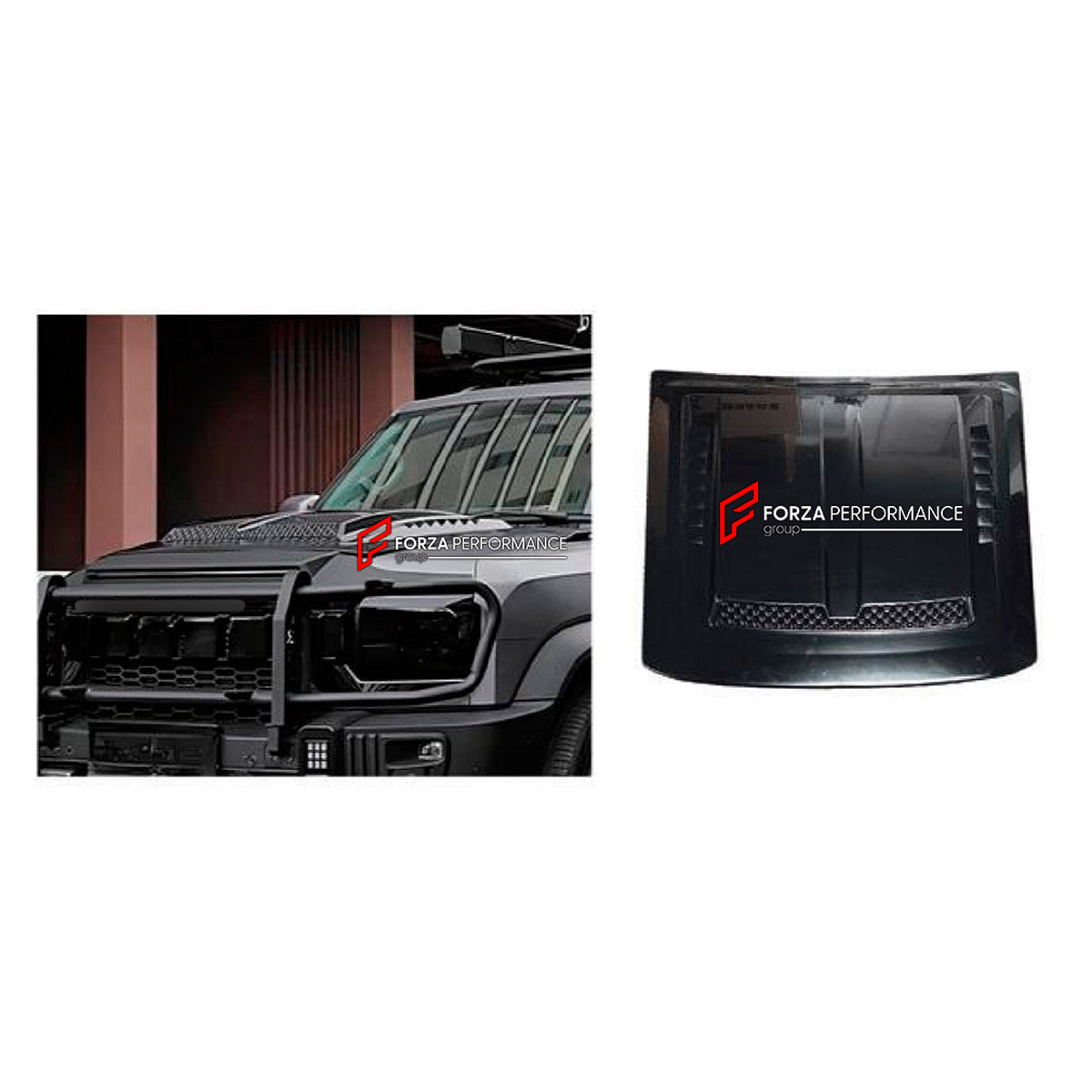 HOOD SCOOP TRIM COVER for JETOUR T2 TRAVELLER 2024+ FORZA PERFORMANCE custom fit B Design Style

Set includes:
Hood Scoop Trim Cover

Material: Plastic

NOTE: Professional installation is required.