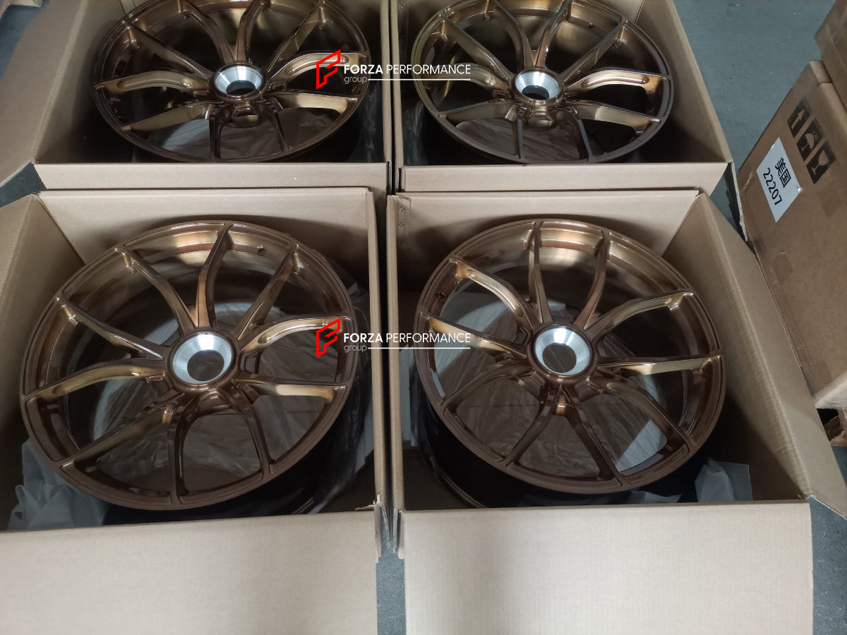 FORGED WHEELS RIMS FOR AUDI R10 2027 Forza Performance custom fit buy OEM Koenigsegg CCGT1 Bronze style design wheels