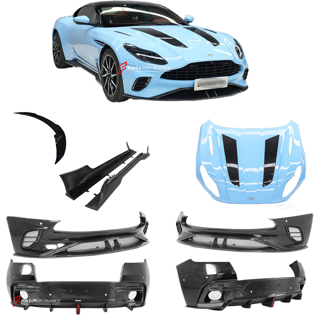 IMP PERFORMANCE CARBON WIDE BODY KIT for ASTON MARTIN DB11 2016 - 2023

Set includes:

Front Bumper

Hood
Side Skirts

Rear Bumper
Trunk Wing


Material: Carbon

NOTE: Professional installation is required


Why “Contact Us for Pricing”?

We don’t display fixed prices because our goal is to offer you the most competitive deal possible. Product costs often decrease over time, and by requesting a quote, you’ll receive our most up-to-date price on market.

SECURED PAYMENT METHODS&nbsp;
PayPal (+4.4% fee)
Visa 