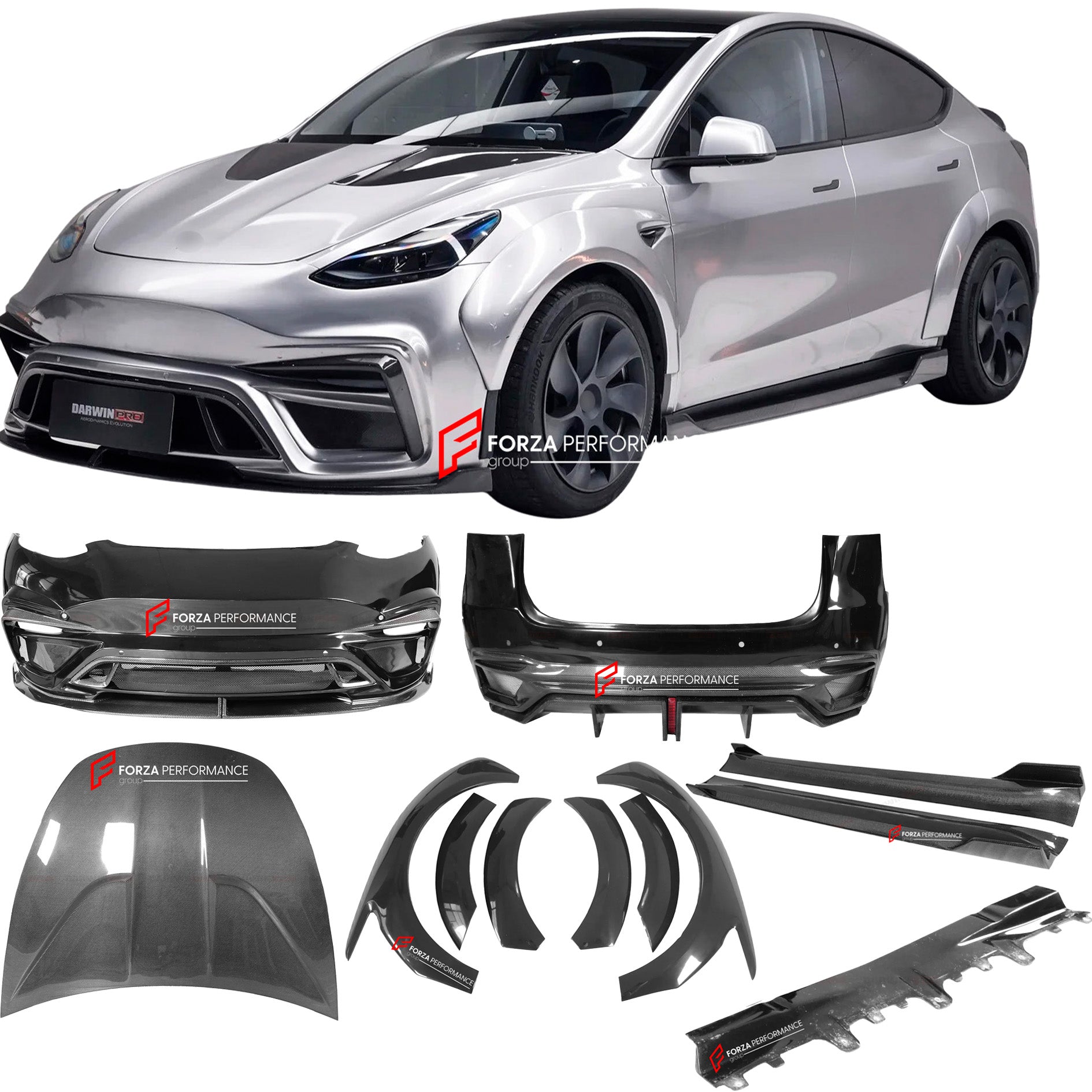 IMP PERFORMANCE CARBON WIDE BODY KIT for TESLA MODEL Y 2020 - 2023

Set includes:

Front Bumper
Hood
Fender Flare
Side Skirt
Rear Wing Spoiler
Rear Diffuser

Material: Carbon

NOTE: Professional installation is required


Why “Contact Us for Pricing”?

We don’t display fixed prices because our goal is to offer you the most competitive deal possible. Product costs often decrease over time, and by requesting a quote, you’ll receive our most up-to-date price on market.

SECURED PAYMENT METHODS&nbsp;
PayP