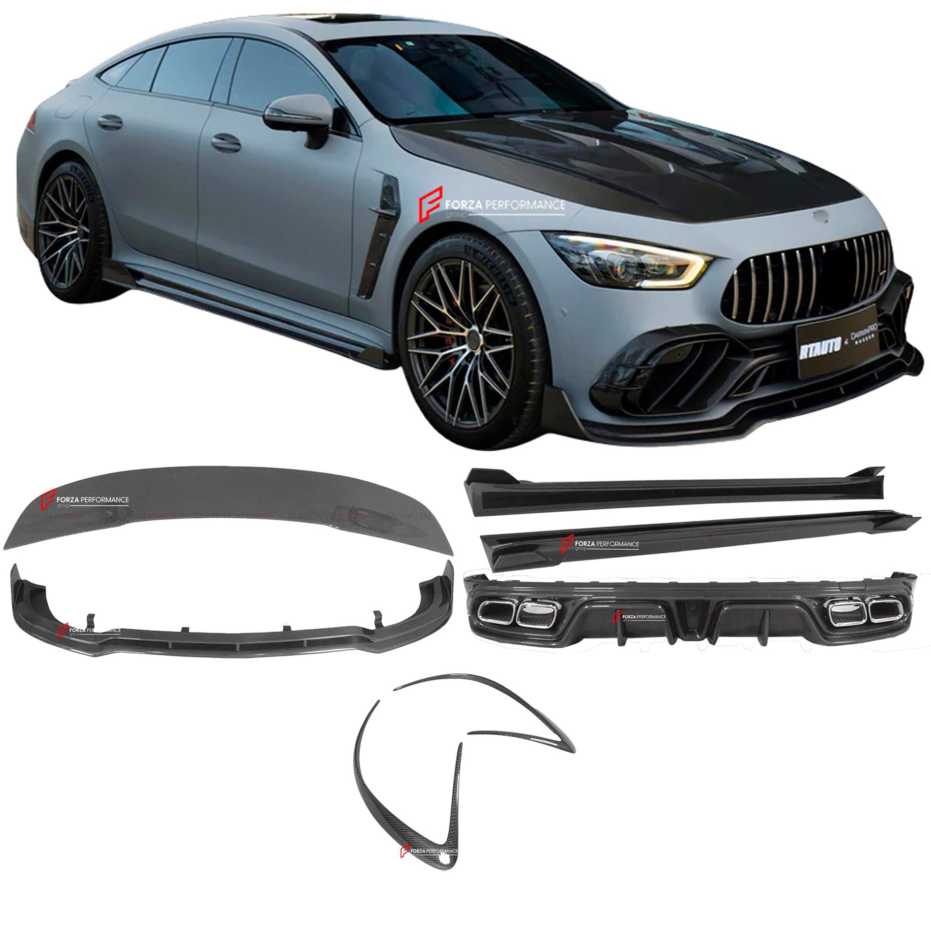 IMP PERFORMANCE CARBON WIDE BODY SOFT KIT for MERCEDES BENZ GT43 GT50 GT53 AMG X290 2019 - 2024

Set includes:

Front Lip
Front Bumper Trim
Hood

Trunk Wing
Rear Bumper&nbsp;Canards
Rear Diffuser

Material: Carbon

NOTE: Professional installation is required


Why “Contact Us for Pricing”?

We don’t display fixed prices because our goal is to offer you the most competitive deal possible. Product costs often decrease over time, and by requesting a quote, you’ll receive our most up-to-date price on market.

S