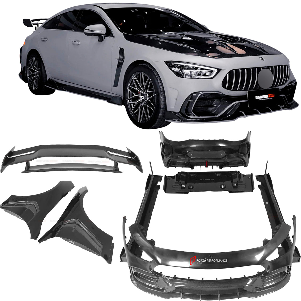 IMP PERFORMANCE CARBON WIDE BODY SOFT KIT for MERCEDES BENZ GT43 GT50 GT53 GT63S AMG X290 NWB 2018 - 2024

Set includes:

Front Bumper
Front Fenders
Hood

Side Skirts
GT Wing Spoiler
Rear Bumper with Rear Diffuser

Material: Carbon

NOTE: Professional installation is required


Why “Contact Us for Pricing”?

We don’t display fixed prices because our goal is to offer you the most competitive deal possible. Product costs often decrease over time, and by requesting a quote, you’ll receive our most up-to-date p