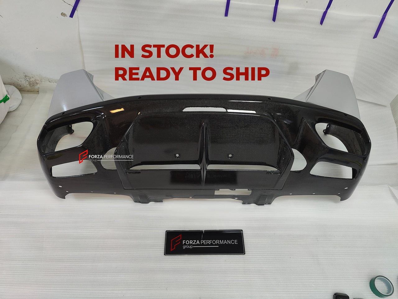 IN STOCK READY TO SHIP REAR BUMPER with REAR DIFFUSER for FERRARI PORTOFINO 2017 - 2021