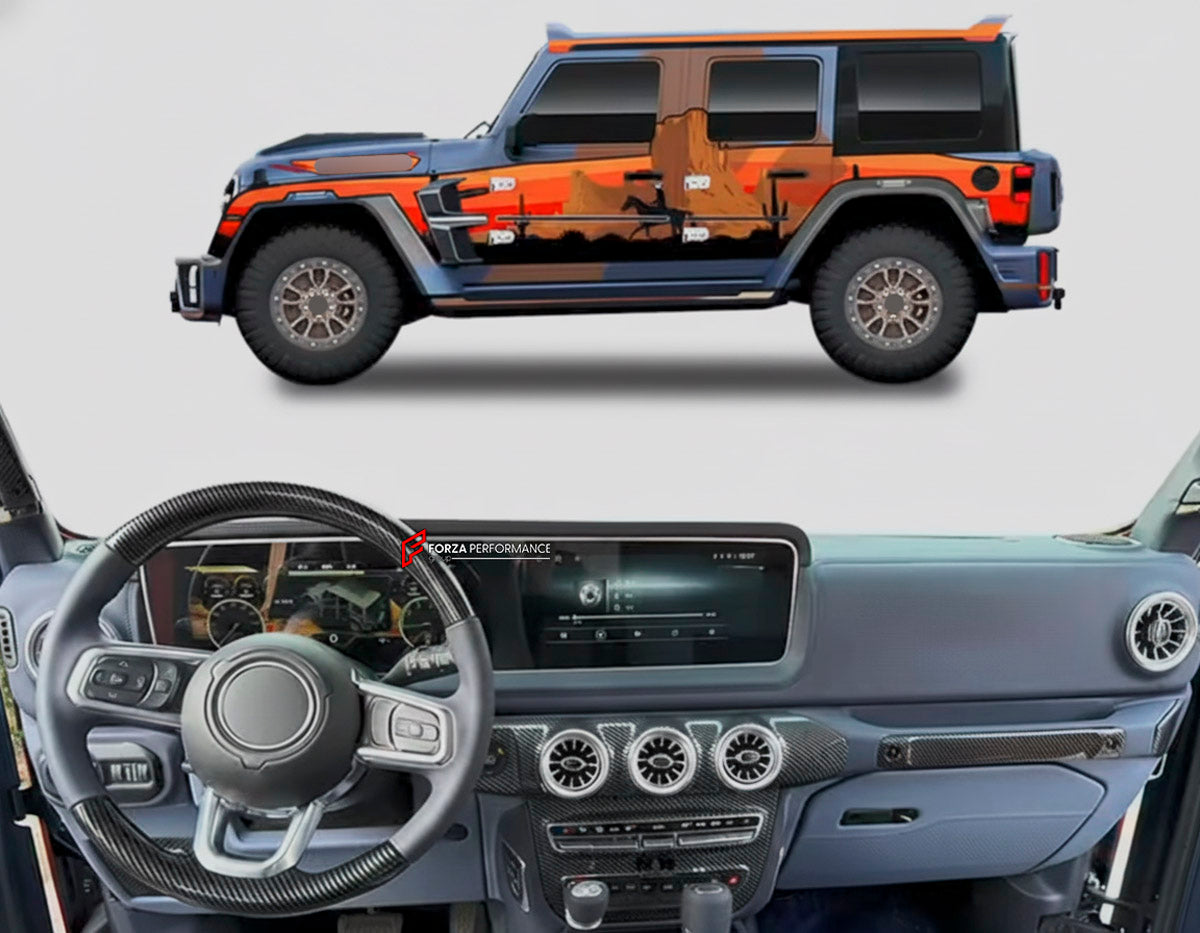 Interior Kit for Jeep Wrangler JL 2018+
Set includes:

Interior Kit
Material: Plastic

NOTE: Professional installation is required.