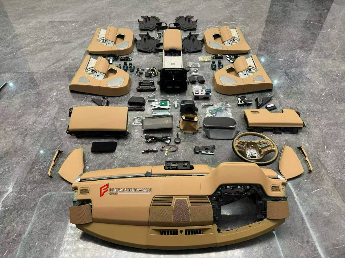 CONVERSION UPGRADE FACELIFT OLD TO NEW BODY KIT for Land Rover Range Rover L405 2012 - 2017 to L460 2021+
Set includes:

Central Storage Box
Central Control Panel Trim
Carbon Central Control Panel Trim
Inner Door Panel
Inner Door Panel Seat Adjust Switch Frame Trim
Dashboard Panel Cover
Steering Wheel
Material: Plastic

NOTE: Professional installation is required.