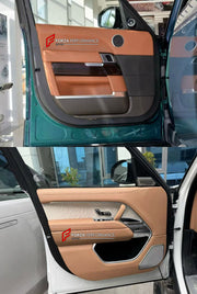 CONVERSION UPGRADE FACELIFT OLD TO NEW BODY KIT for Land Rover Range Rover L405 2012 - 2017 to L460 2021+
Set includes:

Central Storage Box
Central Control Panel Trim
Carbon Central Control Panel Trim
Inner Door Panel
Inner Door Panel Seat Adjust Switch Frame Trim
Dashboard Panel Cover
Steering Wheel
Material: Plastic

NOTE: Professional installation is required.