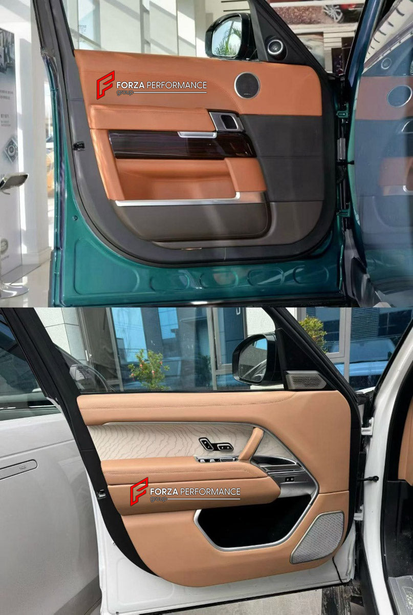CONVERSION UPGRADE FACELIFT OLD TO NEW BODY KIT for Land Rover Range Rover L405 2012 - 2017 to L460 2021+
Set includes:

Central Storage Box
Central Control Panel Trim
Carbon Central Control Panel Trim
Inner Door Panel
Inner Door Panel Seat Adjust Switch Frame Trim
Dashboard Panel Cover
Steering Wheel
Material: Plastic

NOTE: Professional installation is required.