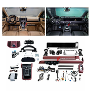 INTERIOR KIT for PORSCHE CAYENNE 958.1 958.2 E2 92A 2010 - 2018

Set includes:
Dashboard Instrument Cluster Trim
Central Control Panel Trim
Center Console Trim Cover
Dashboard Trim Kit
Dashboard Side Air Vents Covers

NOTE: Professional installation is required.