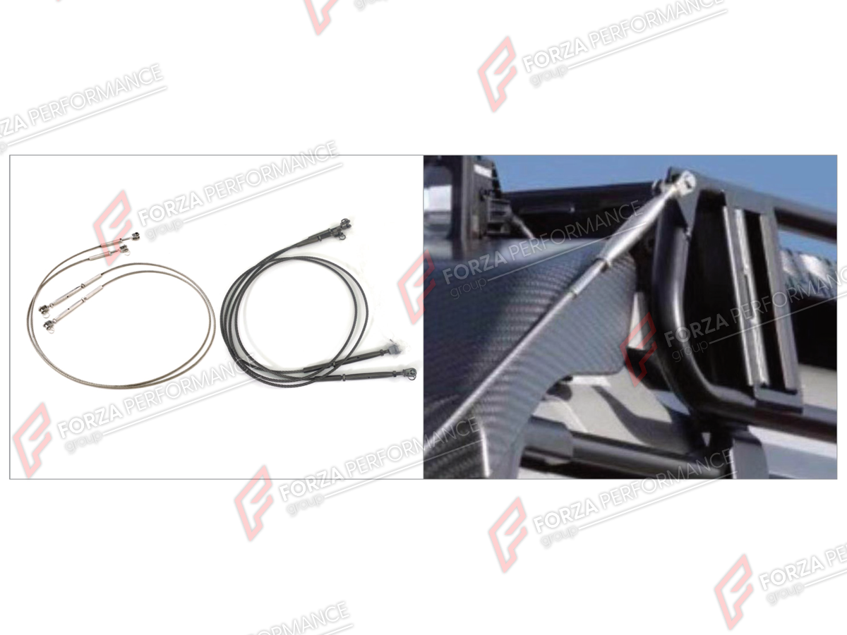 IRON ROPES ROOF TO BULL BAR for MERCEDES-BENZ G-CLASS W463 2008 - 2018

Set includes:
Iron Ropes Roof To Bull Bar

Material: Iron

NOTE: Professional installation is required.