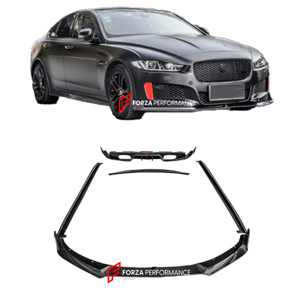 CARBON BODY KIT FOR JAGUAR XE 2016+