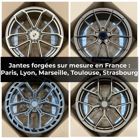 Jantes forgées sur mesure en France : Paris, Lyon, Marseille, Toulouse, Strasbourg