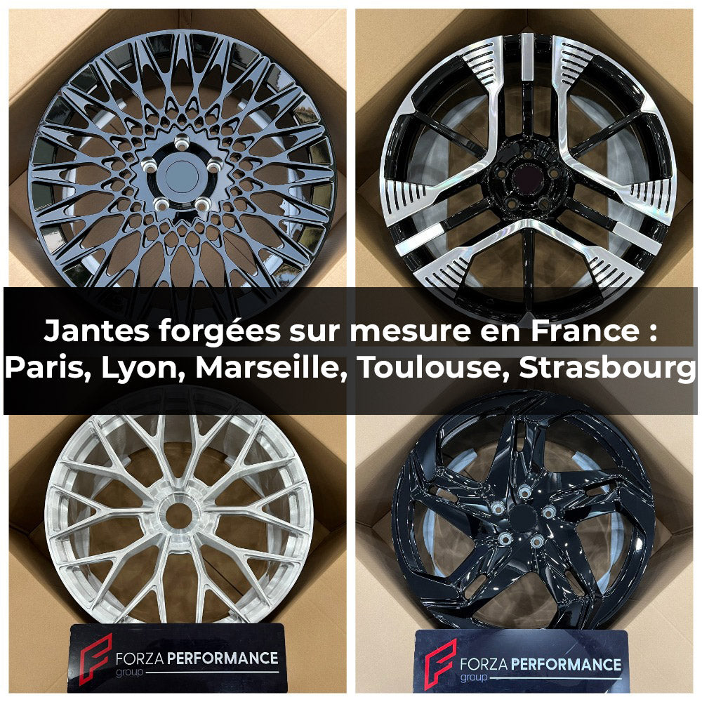 Jantes forgées sur mesure en France : Paris, Lyon, Marseille, Toulouse, Strasbourg