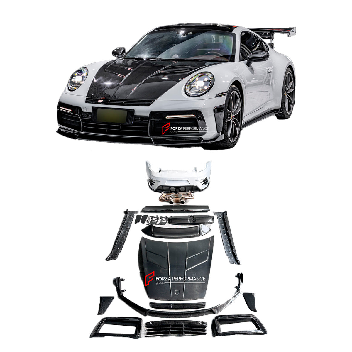 DRY CARBON BODY KIT for PORSCHE 911 992.1 CARRERA S 2019 - 2025
