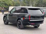 CONVERSION FACELIFT BODY KIT for LAND ROVER RANGE ROVER L405 2013 - 2017 to RANGE ROVER L460 2023+  Set includes: Front Bumper Assembly with LED Lights Hood / Bonnet Headlights Tail Lights Exhaust Tips Front Grille Rear Trunk Rear Trunk Panels Rear Bumper Rear Diffuser