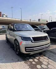 CONVERSION FACELIFT BODY KIT for LAND ROVER RANGE ROVER L405 2013 - 2017 to RANGE ROVER L460 2023+  Set includes: Front Bumper Assembly with LED Lights Hood / Bonnet Headlights Tail Lights Exhaust Tips Front Grille Rear Trunk Rear Trunk Panels Rear Bumper Rear Diffuser