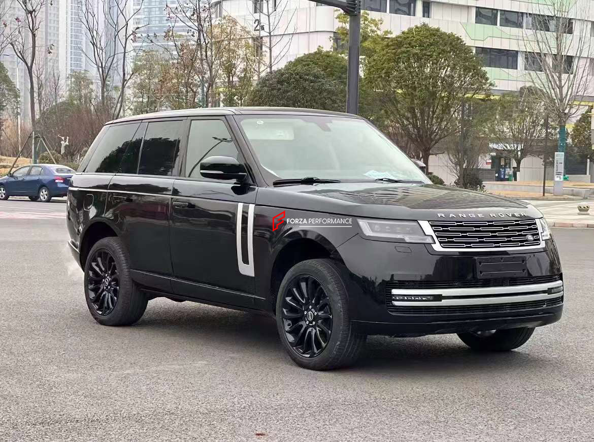 CONVERSION FACELIFT BODY KIT for LAND ROVER RANGE ROVER L405 2013 - 2017 to RANGE ROVER L460 2023+  Set includes: Front Bumper Assembly with LED Lights Hood / Bonnet Headlights Tail Lights Exhaust Tips Front Grille Rear Trunk Rear Trunk Panels Rear Bumper Rear Diffuser