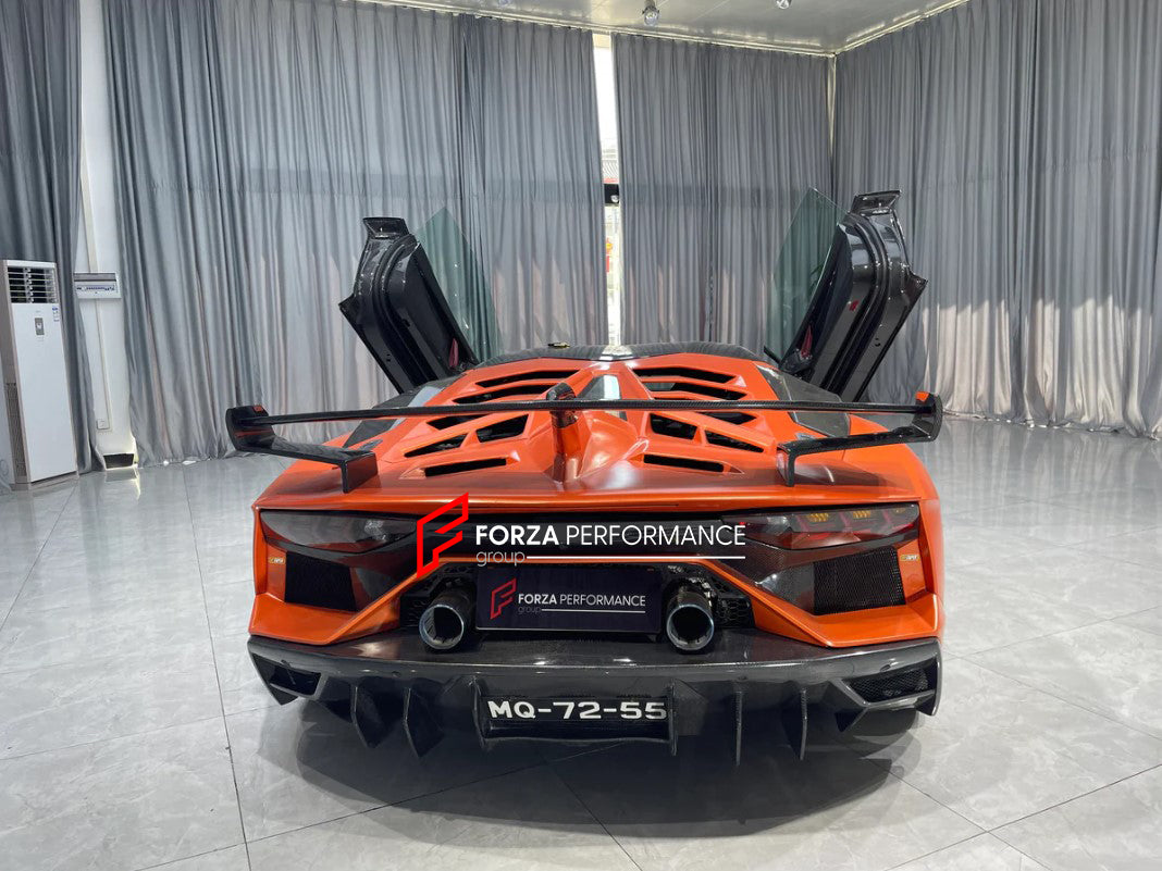 TEMPERED CARBON FIBER CONVERSION BODY KIT FOR LAMBORGHINI AVENTADOR LP700 LP720 LP750 UPGRADE TO LP770 SVJ