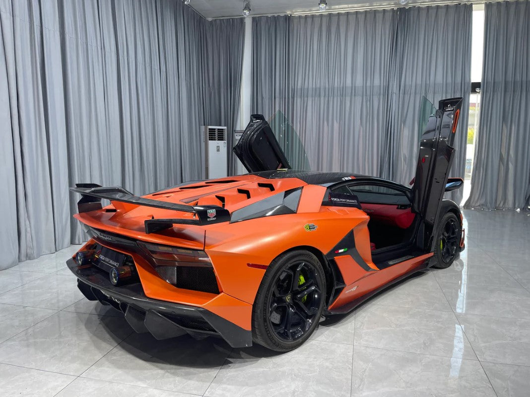 TEMPERED CARBON FIBER CONVERSION BODY KIT FOR LAMBORGHINI AVENTADOR LP700 LP720 LP750 UPGRADE TO LP770 SVJ