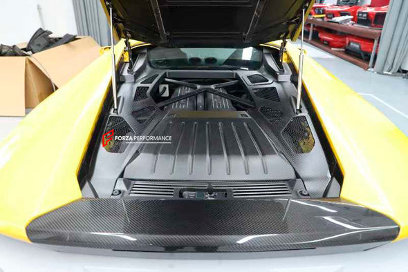DRY CARBON ENGINE BAY COVER for LAMBORGHINI LP580 610 2014 - 2016

Set includes:

Engine Cover
Engine Bay Panel
Firewall Panel

Material: Dry Carbon