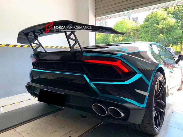 Carbon Fiber Rear Wing Spoiler for Lamborghini Huracan LP580 LP610 Coupe 2-Door 2014-2018
