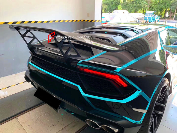 Carbon Fiber Rear Wing Spoiler for Lamborghini Huracan LP580 LP610 Coupe 2-Door 2014-2018