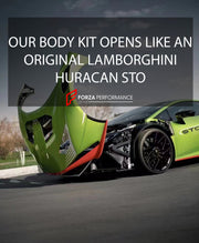 CONVERSION DRY CARBON BODY KIT FOR LAMBORGHINI HURACAN UPGRADE TO HURACAN STO