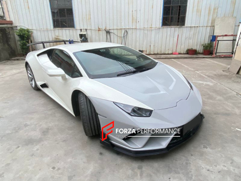 CONVERSION BODY KIT for LAMBORGHINI HURACAN LP580 LP610 2014 - 2019 UPGRADE to HURACAN PERFORMANTE FACELIFT

Set includes:

Front Lip
Front Bumper Mesh
Engine Cover
Rear Wing Spoiler

Rear Bumper
Rear Bumper Mesh

Material: Dry Carbon + Fiberglass

NOTE: Professional installation is required

Payment ►
Visa

Mastercard

PayPal with a credit card (add 4.4% at checkout)
Payoneer
Cryptocurrency
Shipment ►
By express DHL/UPS/TNT/FedEx
To the local international airport
Special line by air
Special line by the se