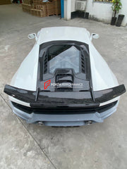 CONVERSION BODY KIT for LAMBORGHINI HURACAN LP580 LP610 2014 - 2019 UPGRADE to HURACAN PERFORMANTE FACELIFT

Set includes:

Front Lip
Front Bumper Mesh
Engine Cover
Rear Wing Spoiler

Rear Bumper
Rear Bumper Mesh

Material: Dry Carbon + Fiberglass

NOTE: Professional installation is required

Payment ►
Visa

Mastercard

PayPal with a credit card (add 4.4% at checkout)
Payoneer
Cryptocurrency
Shipment ►
By express DHL/UPS/TNT/FedEx
To the local international airport
Special line by air
Special line by the se