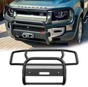 FRONT BUMPER PROTECTOR GRILLE PROTECTOR BULL BAR GUARD for LAND ROVER DEFENDER L663 2019+

Set includes:

Bull Bar

Material: Stainless Steel

CONTACT US FOR PRICING