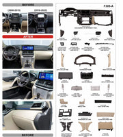 INTERIOR UPGRADE KIT FOR TOYOTA LAND CRUISER 200 LC200 UPGRADE TO LAND CRUISER 300 LC300